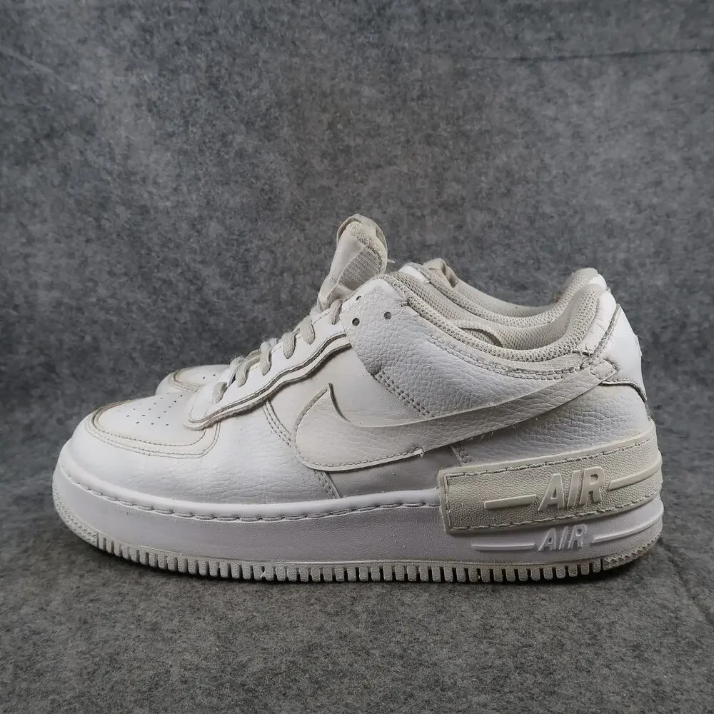 Nike Shoes Womens 11.5 Casual Sneakers Air Force 1 Shadow Trainers White Lace Up